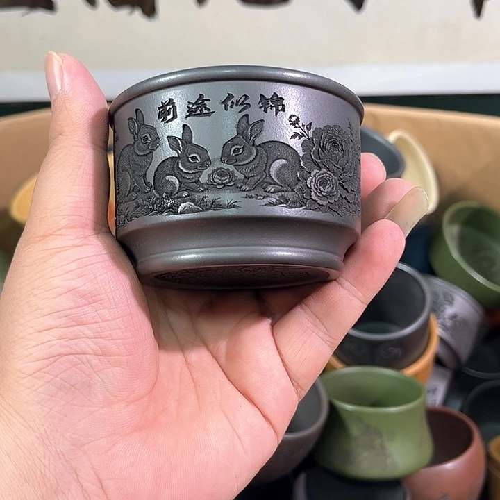 茶杯紫砂全手工紫砂主人杯