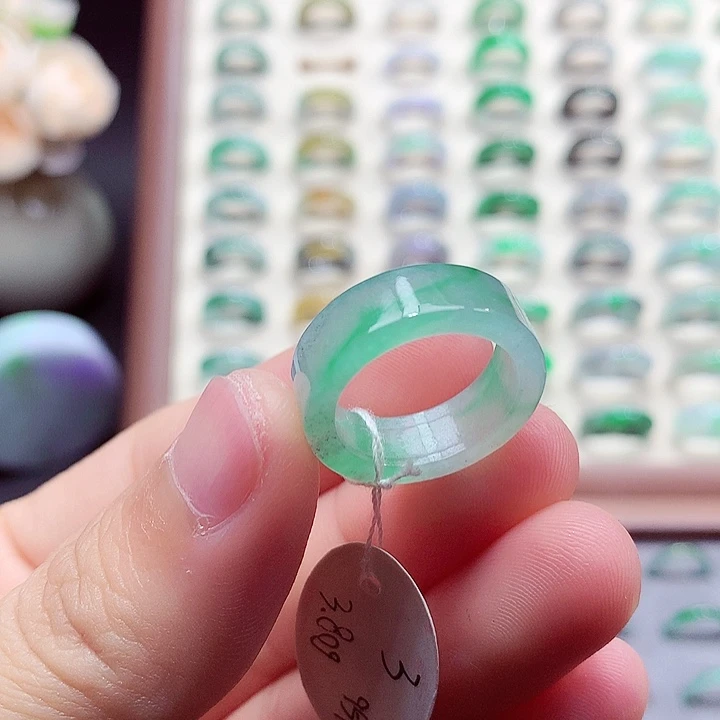 翡翠未镶嵌戒指14号