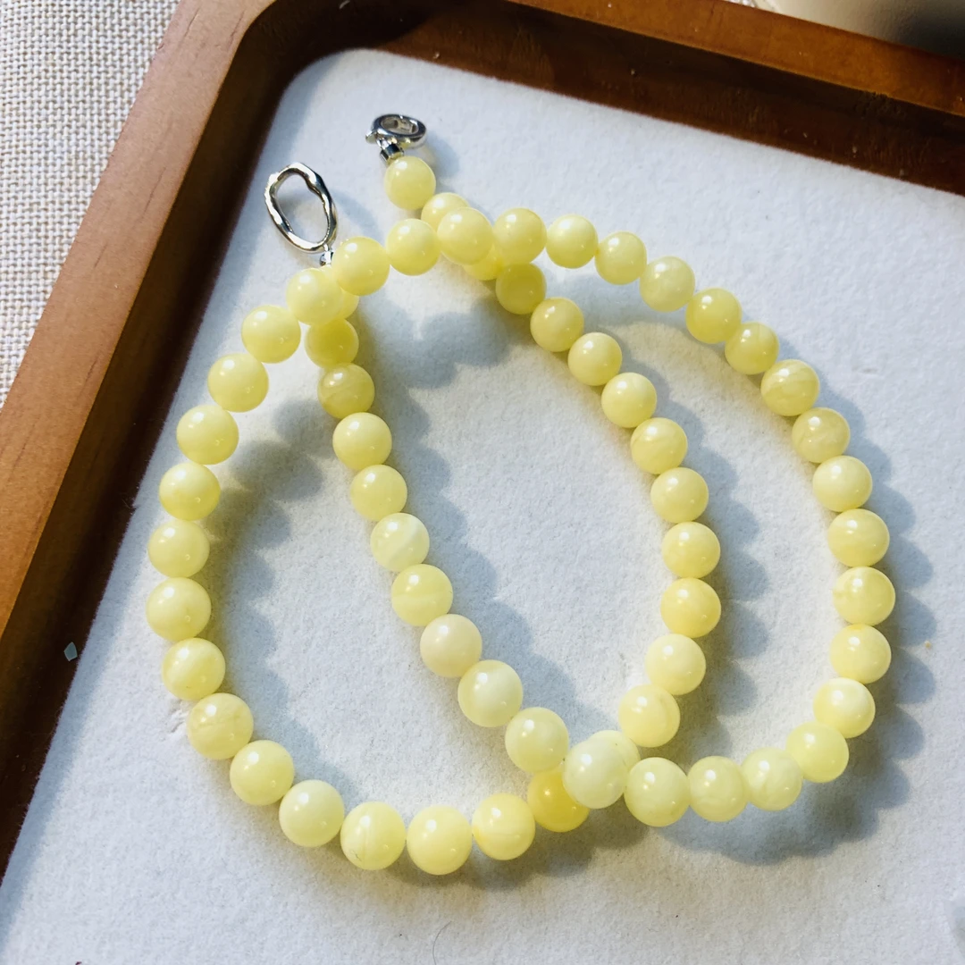 丽秀坊蜜蜡满串项链精致时尚百搭款多样性发货