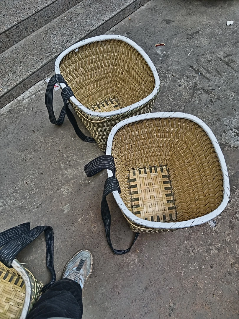 云贵川手工竹编 背篼