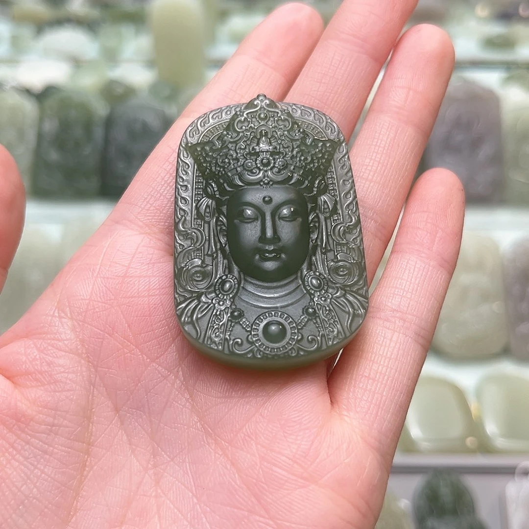 和田玉未镶嵌颈饰