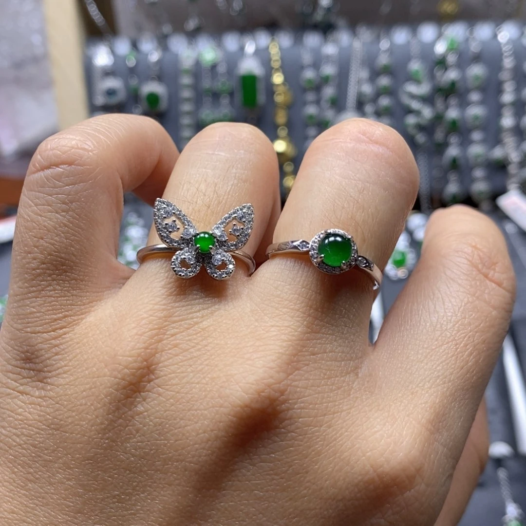 翡翠颈饰银S925镶嵌132无证书/假一赔四