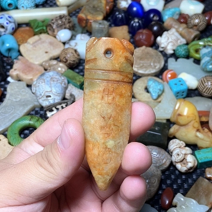 和田玉未镶嵌颈饰177