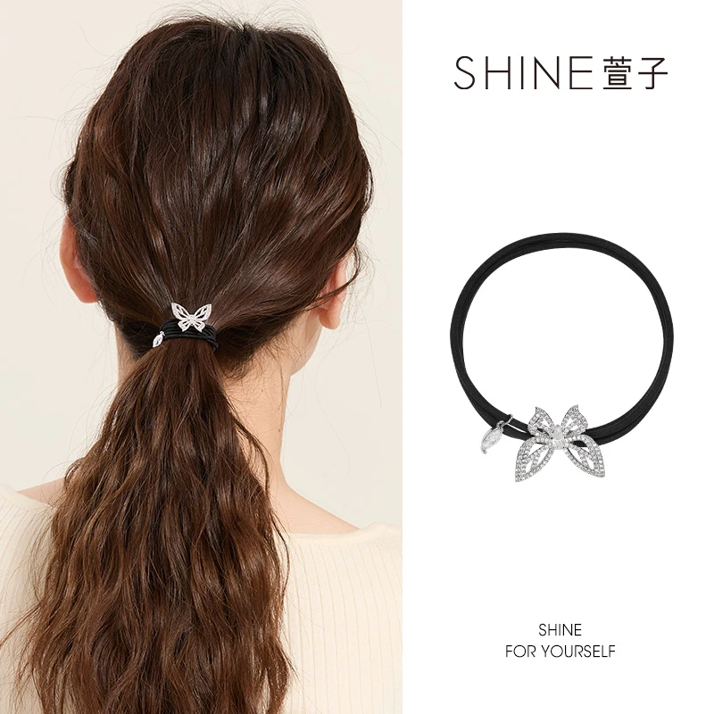萱子SHINE 时尚精致气质百搭ins简约皮筋韩版清新高弹力