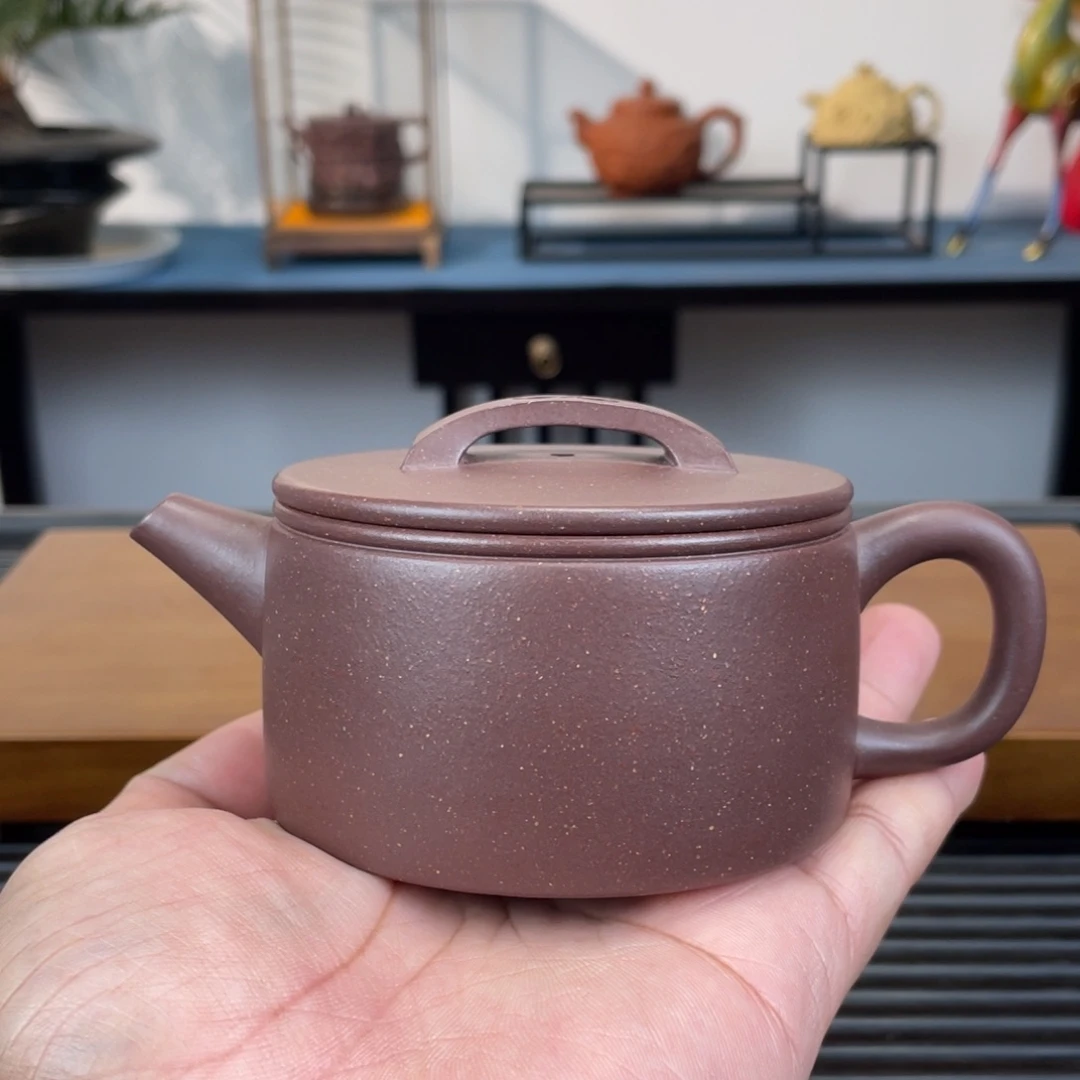 紫砂茶壶底槽青汉瓦200cc
