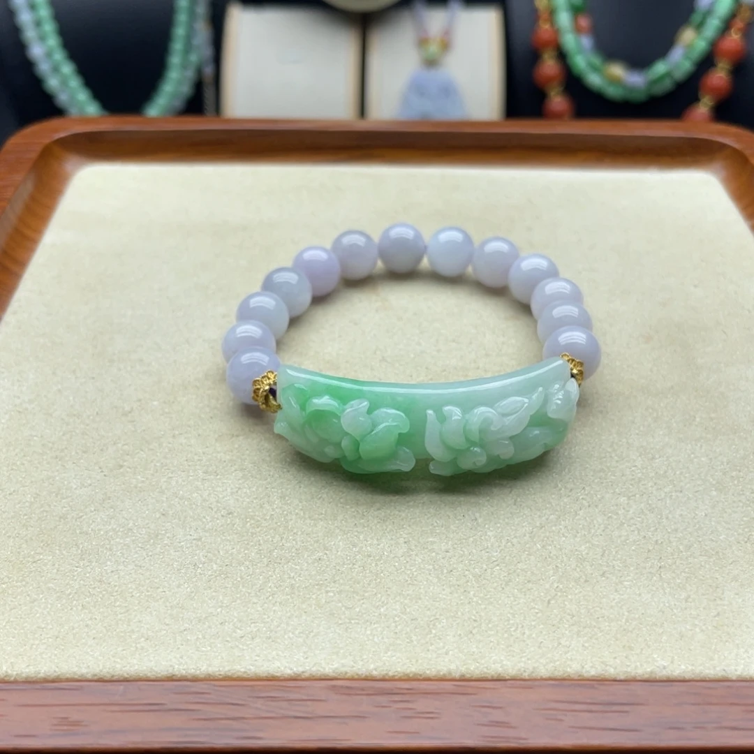 翡翠未镶嵌手链翡翠手串