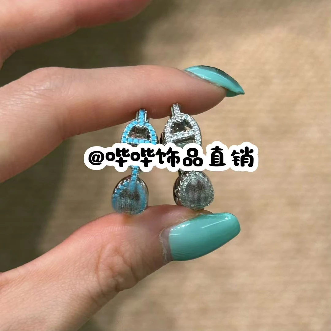 合金耳饰 BIBI【双色猪鼻】耳钉EH164