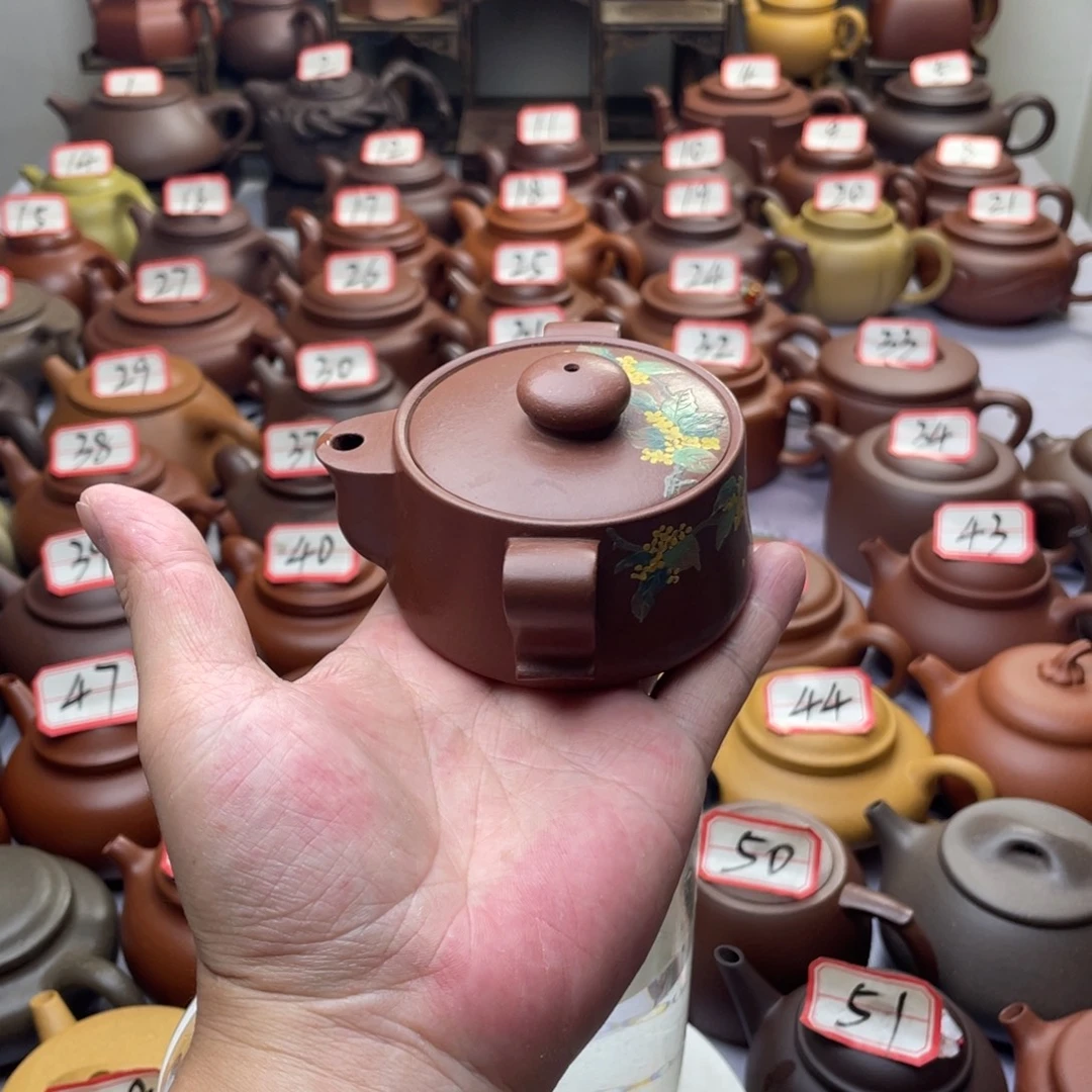 紫砂茶壶宜兴紫砂半手工