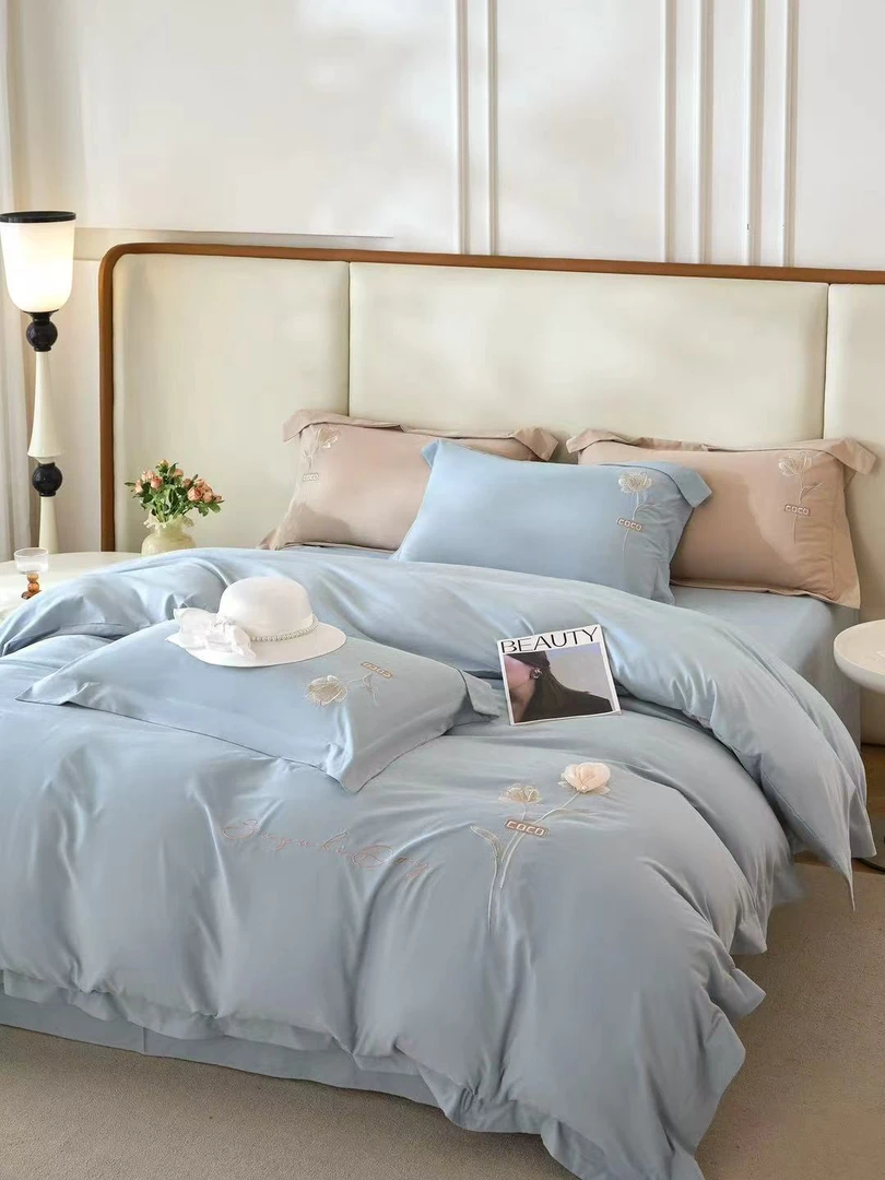 【玛奇朵】2025牛奶棉新款绣花四件套