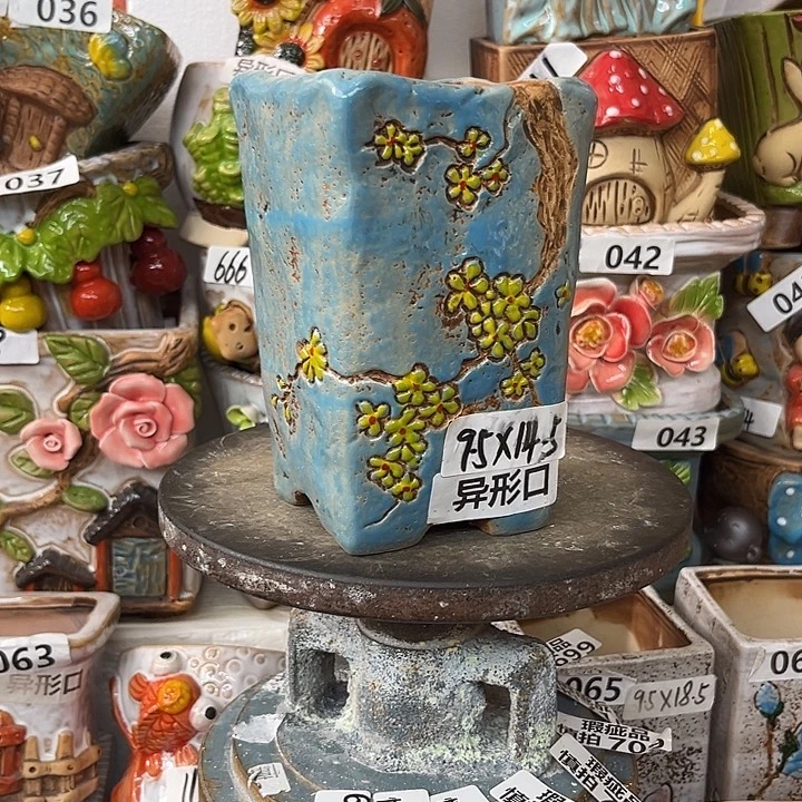 粗陶材质多肉花盆