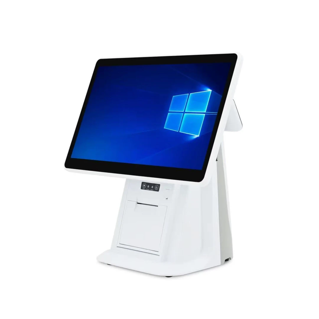 超市收银鈊汇流K06单双屏收银一体机商超便利店零售小型收款机