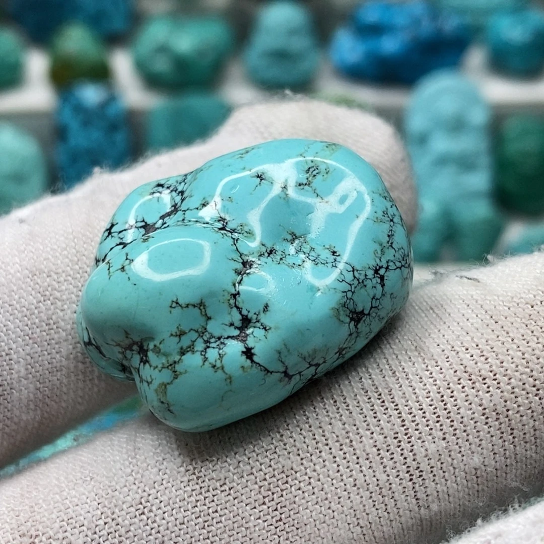 绿松石未镶嵌天然原矿 地大质检