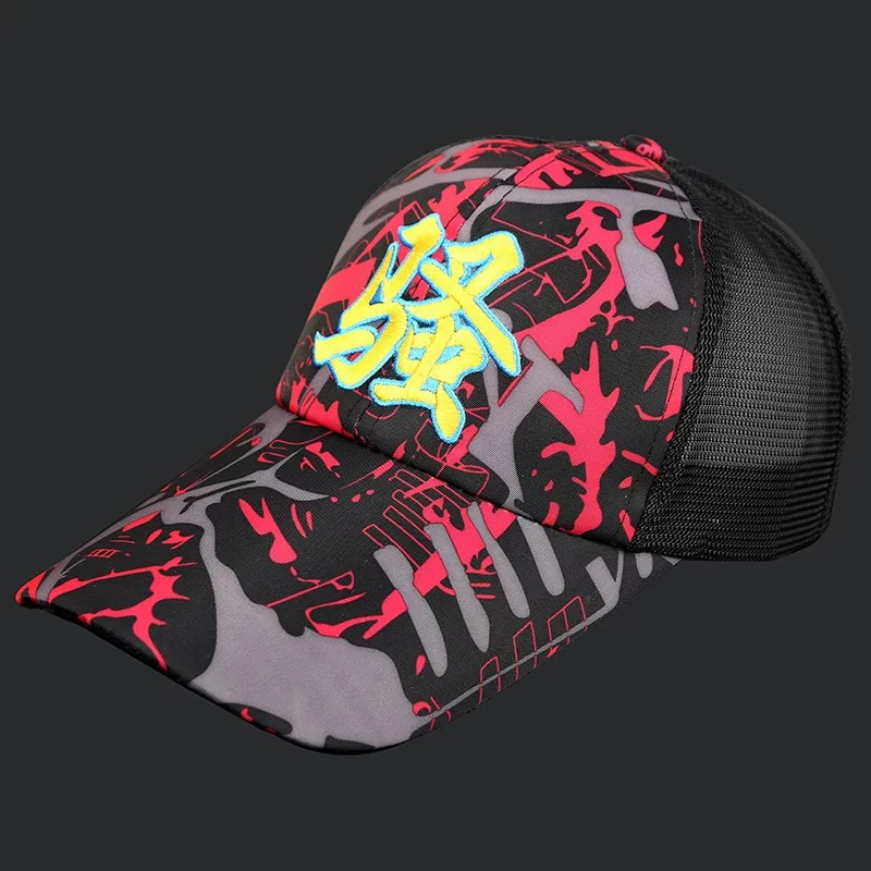 户外钓鱼帽子户外骑行帽垂钓防晒遮阳帽鸭舌帽面罩袖子海钓路亚帽