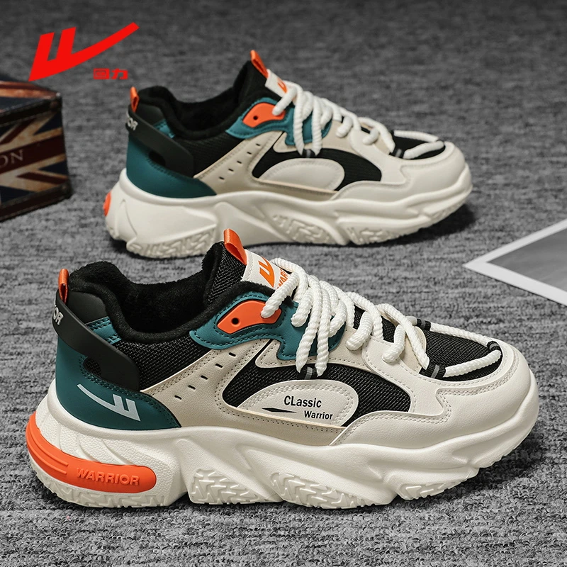 回力老爹鞋透气网面男鞋2025秋季运动厚底增高百搭韩版休闲鞋男款