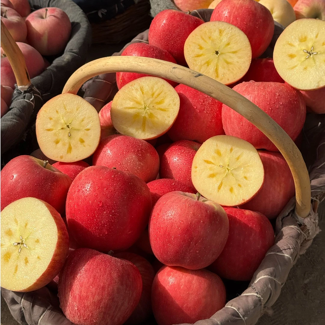 【脆甜多汁】新疆阿克苏冰糖心苹果 当季新鲜采摘 产地直发 净5/8斤