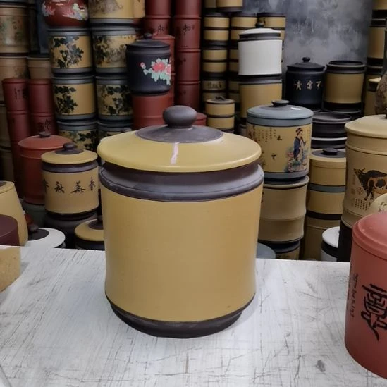 紫砂茶叶罐宝塔素面不退不换处理1