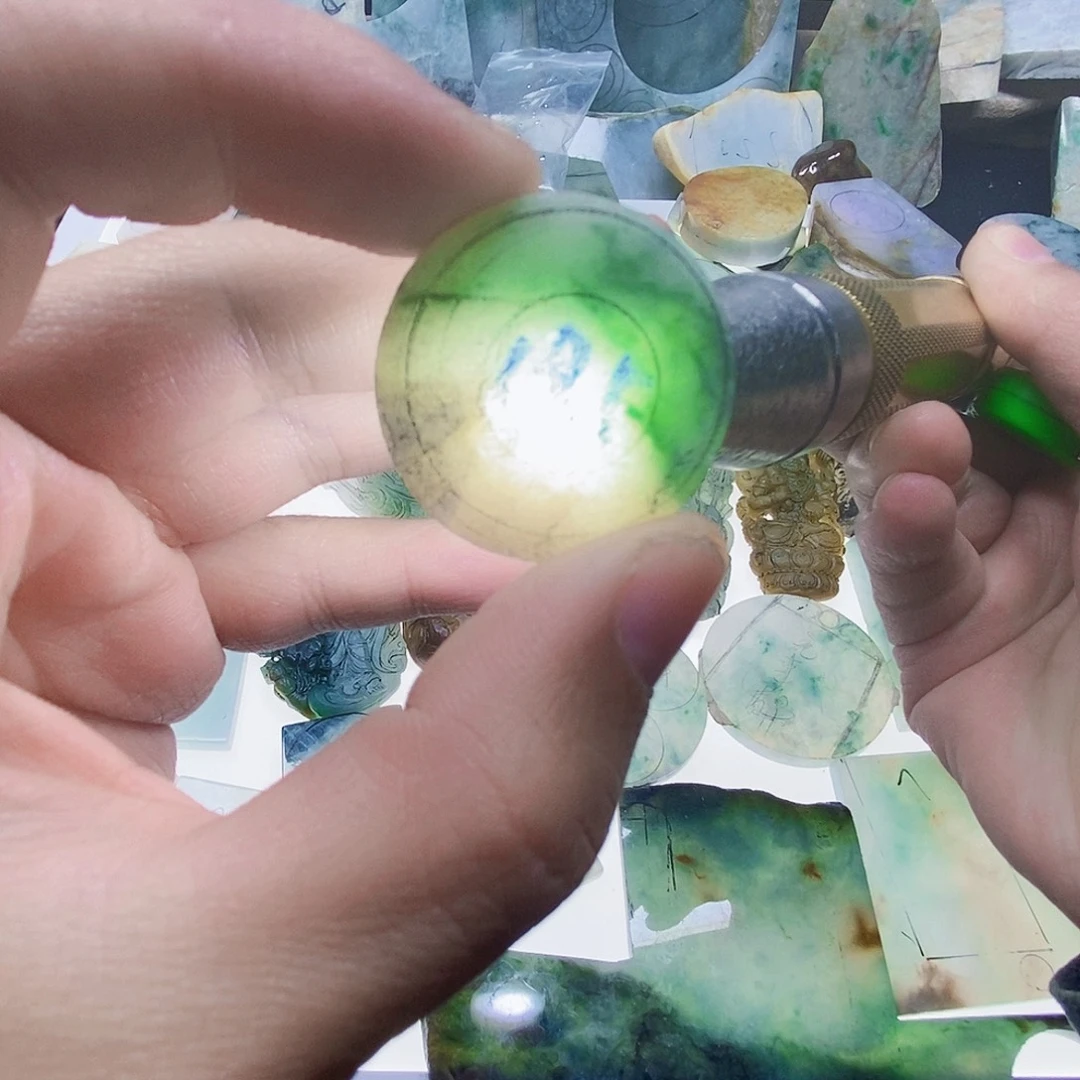 定制翡翠未镶嵌包工包料戒指