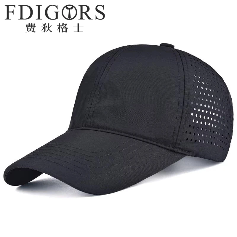 FDIGORS速干帽子男款夏季2025新款薄款网眼鸭舌帽大头围棒球帽