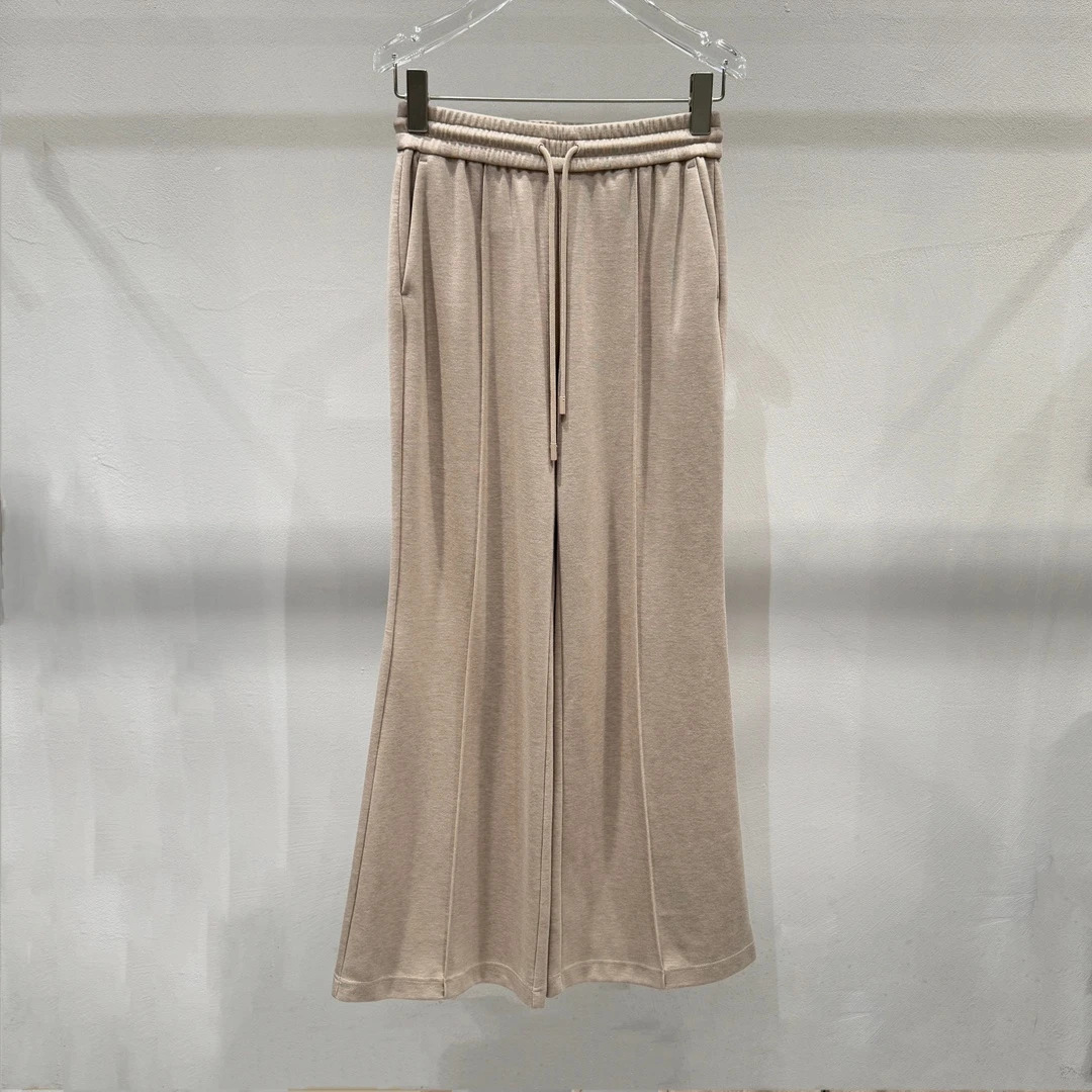 裤子25年新款垂感直筒休闲裤女HX1202