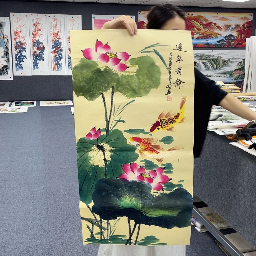 国画作品小姐姐放漏…