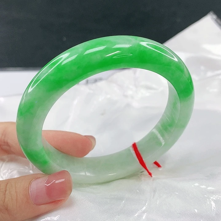 翡翠未镶嵌手镯圈55.5，34016