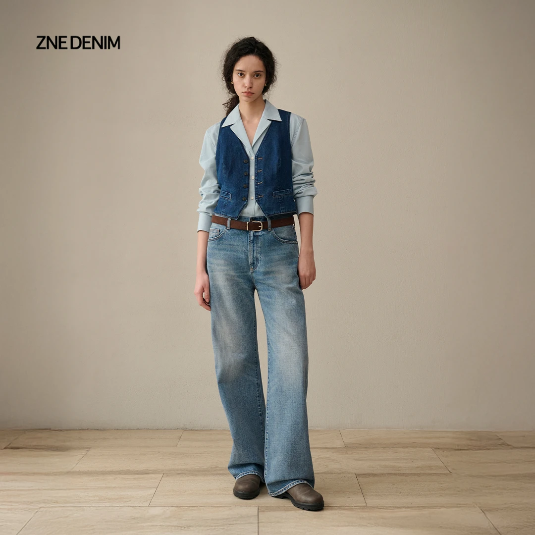 ZNE经典怀旧新疆长绒棉复古直筒牛仔裤TCP001