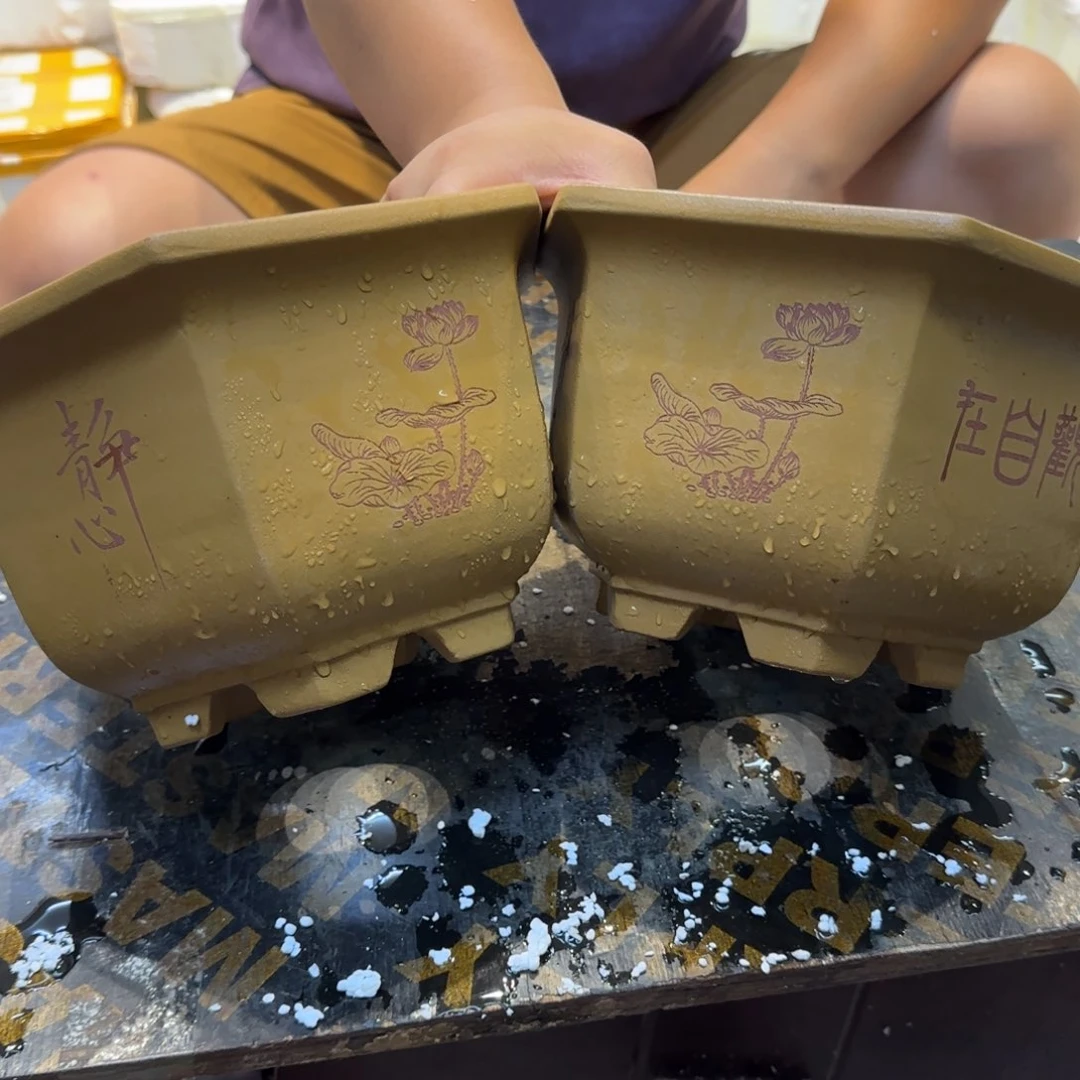 紫砂花盆口径24.15口径