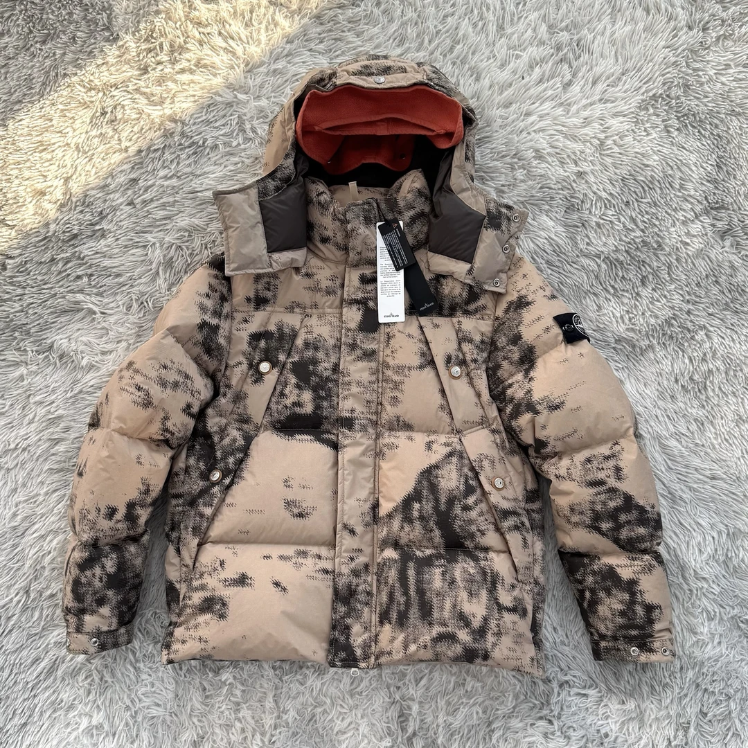 【稀有款】Stone Island石头岛 白标款 温感变色迷彩羽绒夹克