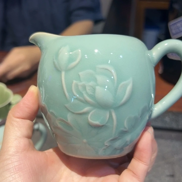 龙泉云间青瓷小米茶器