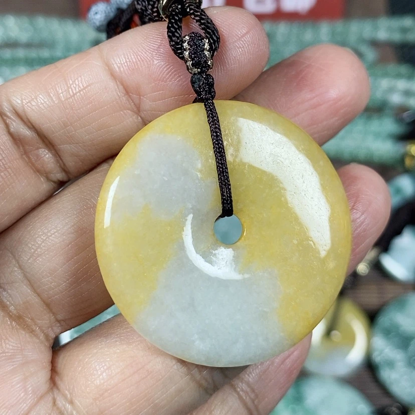 【闪购商品】翡翠颈饰未镶嵌玉吊坠翡翠玉平安扣