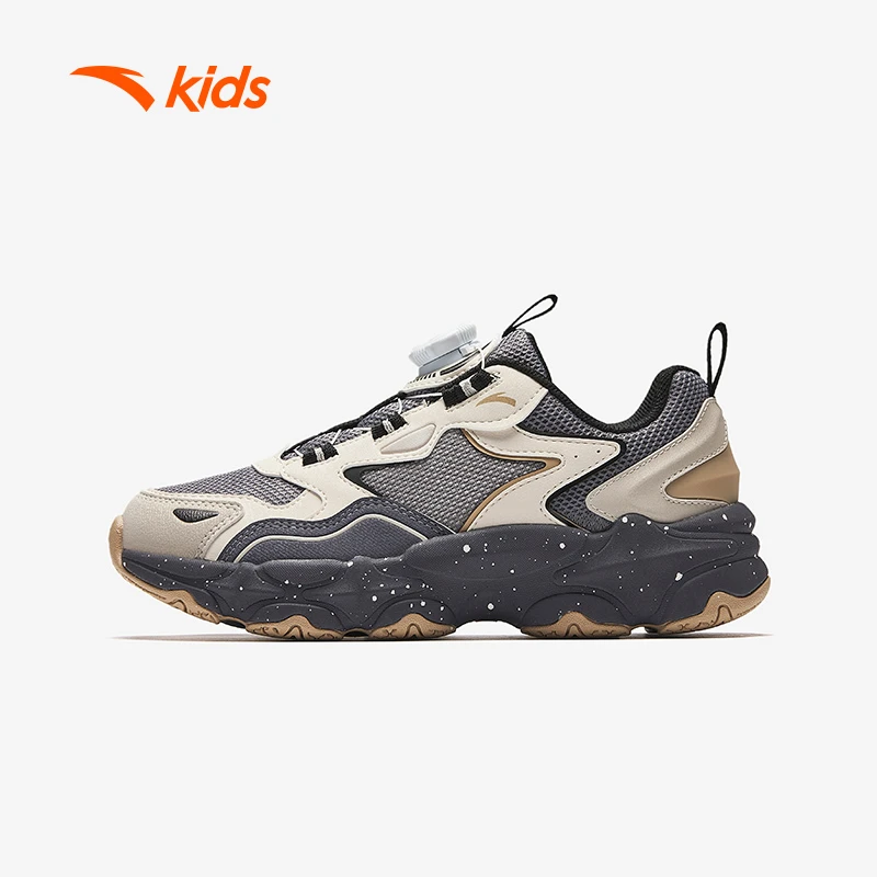 星芒|安踏儿童男童休闲鞋老爹鞋2025春季新款运动童鞋潮流纽扣鞋