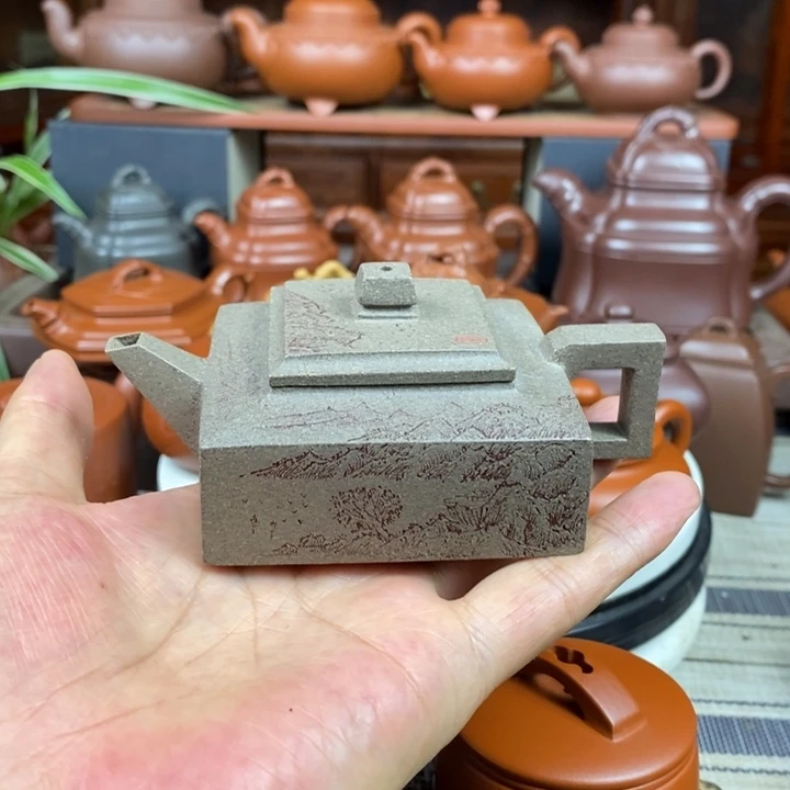 茶壶紫砂方山逸士120cc原矿特高温老青段特价