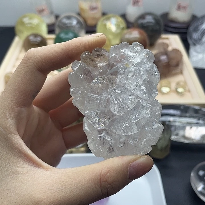 珠宝半成品水晶未镶嵌82水晶石