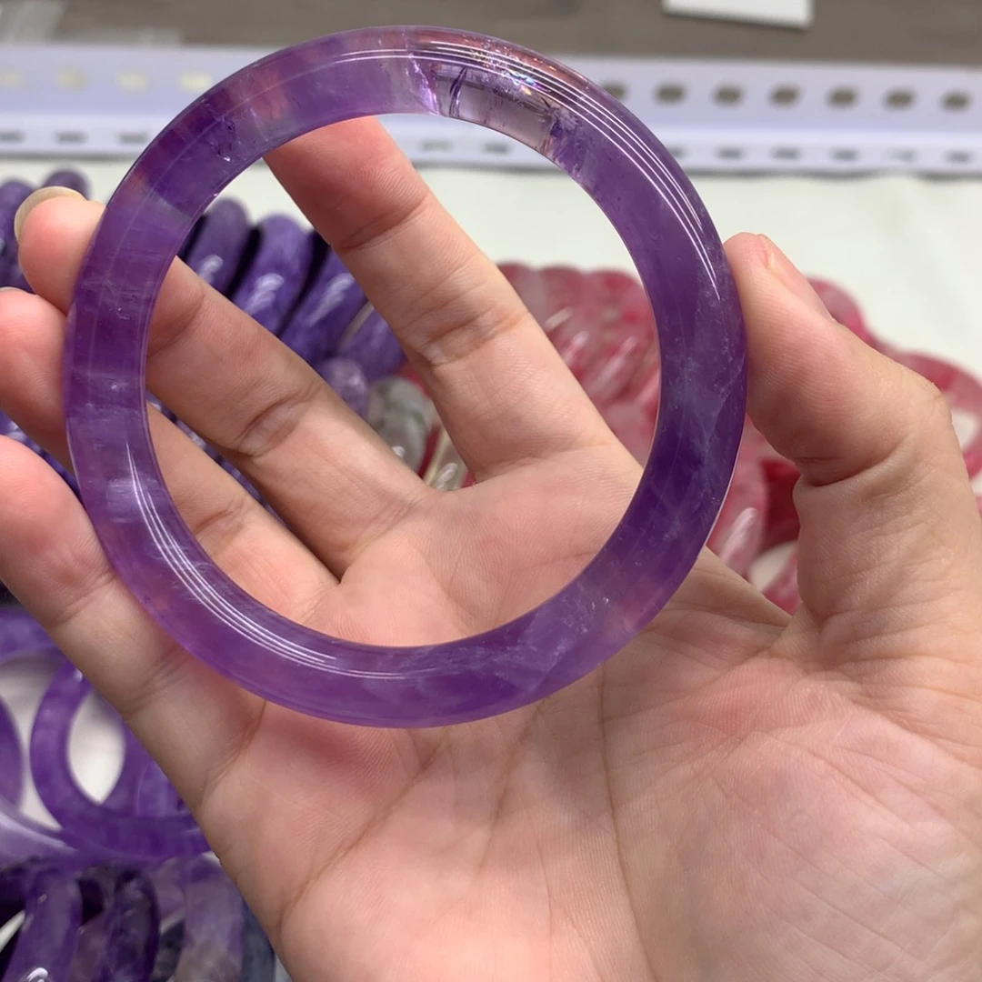 悦***心水晶手镯未镶嵌紫水晶