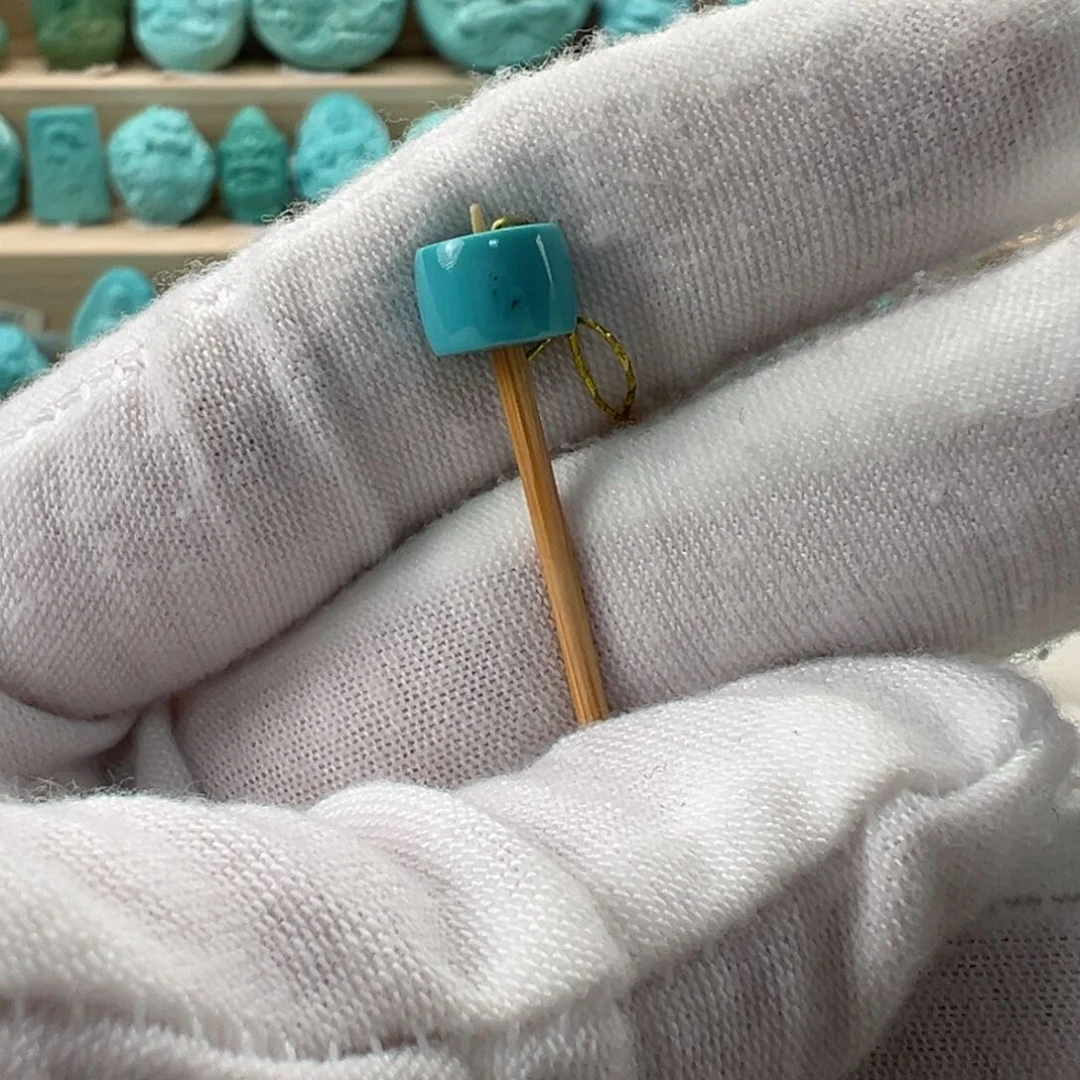 未镶嵌绿松石直切珠7.9x5.7mm