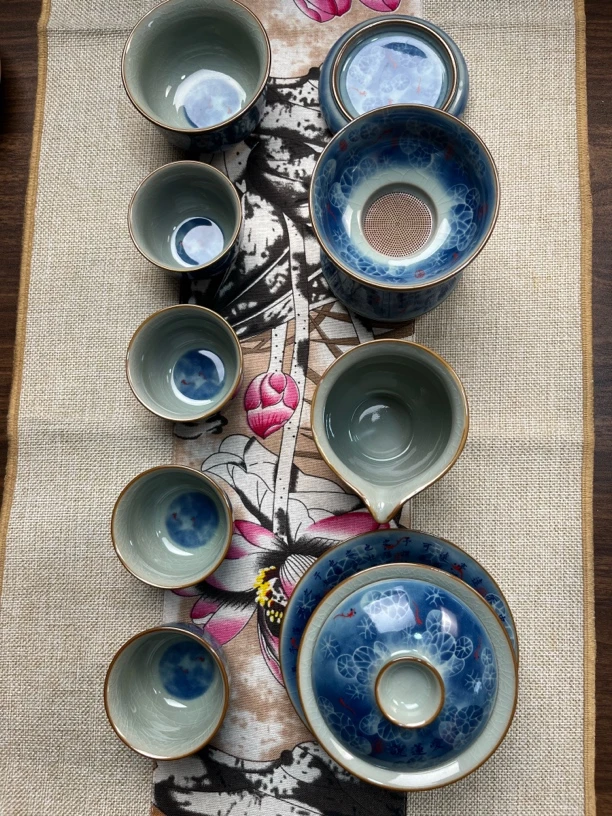 景德镇爱莲说八件套