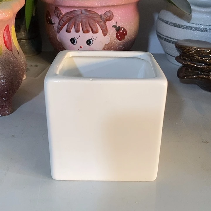 摆件陶盆有孔 微瑕介意勿拍