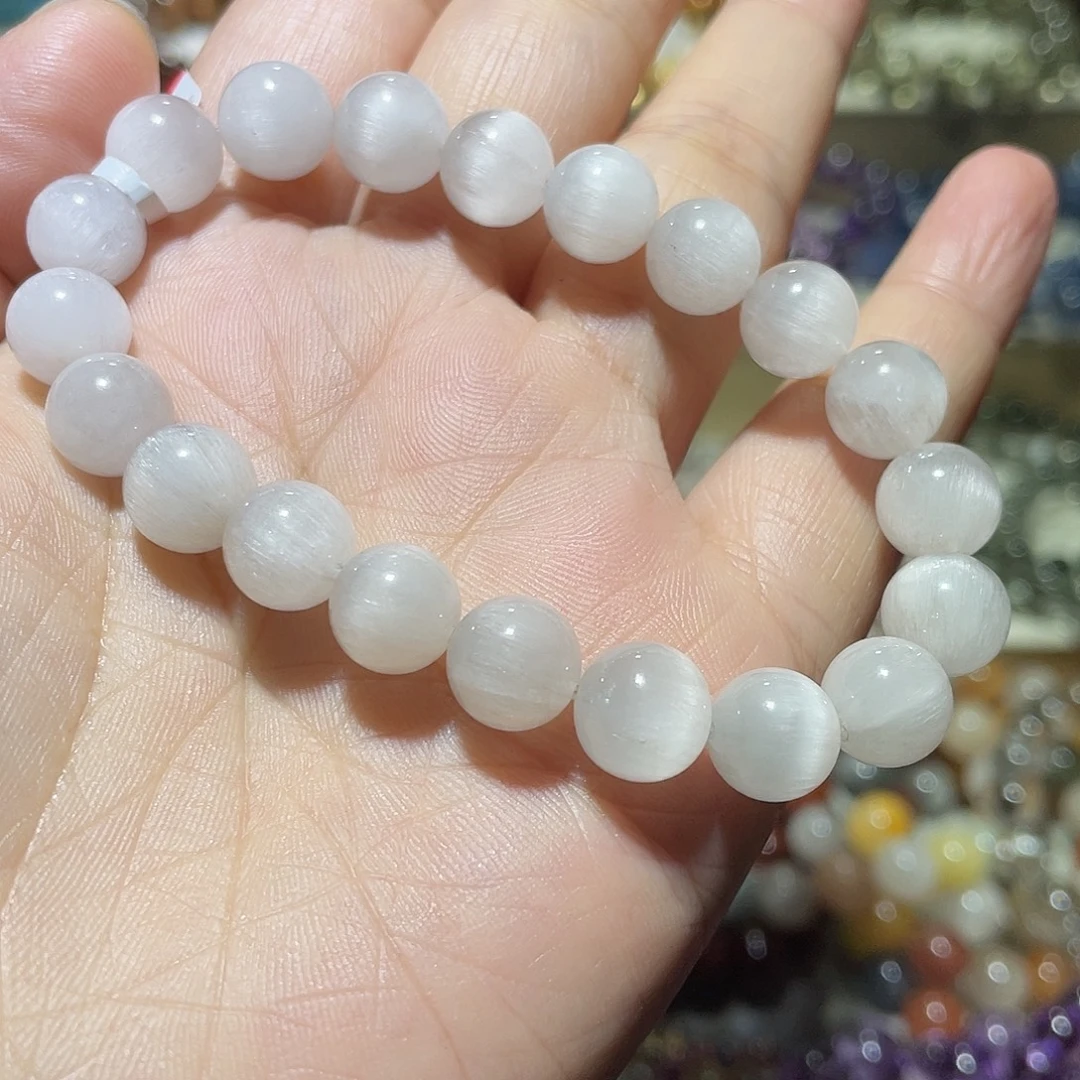 手链未镶嵌水晶白兔毛