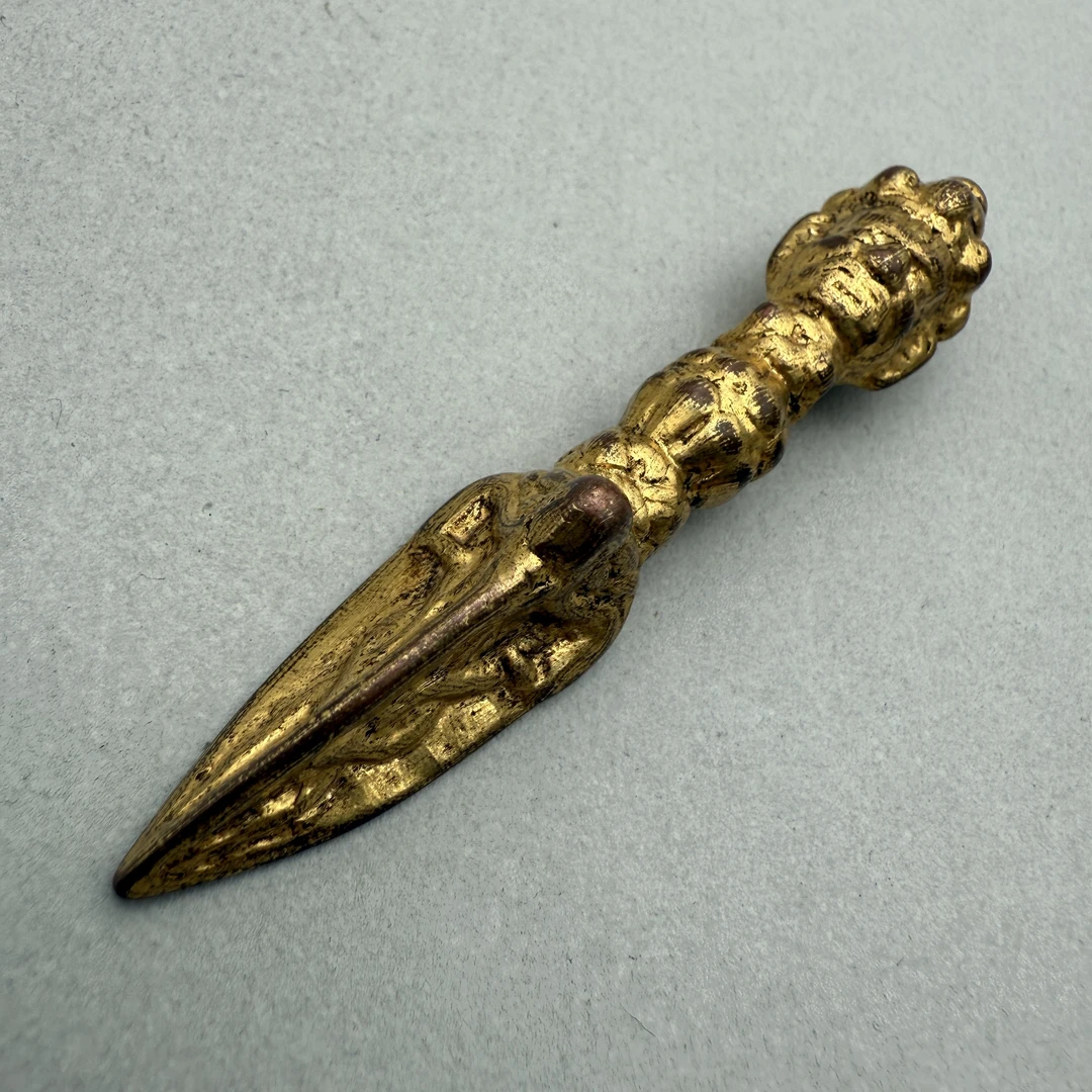 19世纪 铜鎏金金刚撅/HSZC/92366