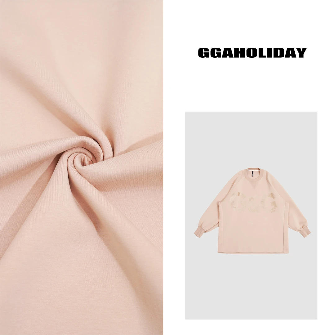 GGAHOLIDAY小众设计春季时尚休闲宽松复古烫钻卫衣 -151052