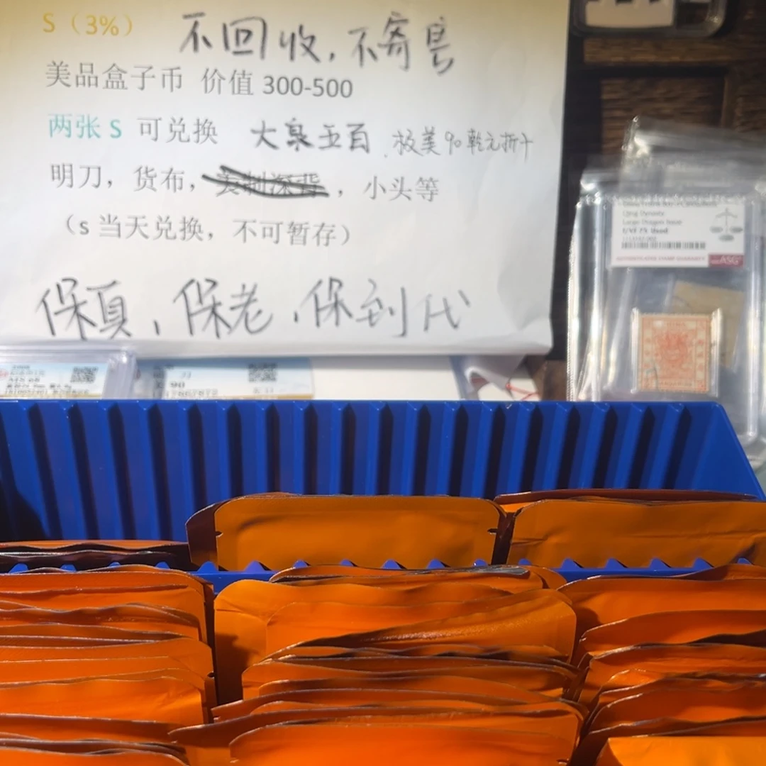 铜钱币福袋不退不换