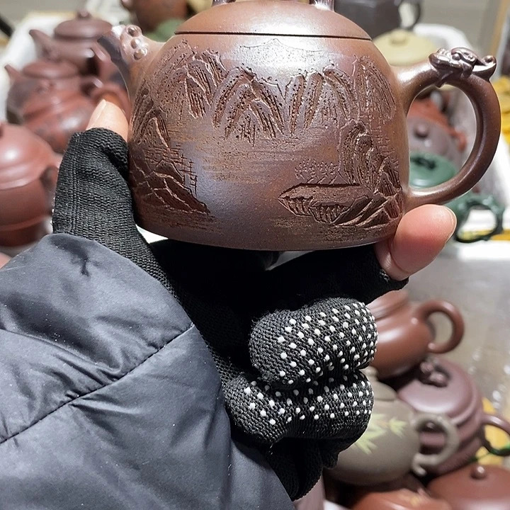 紫砂茶壶微瑕底瑕