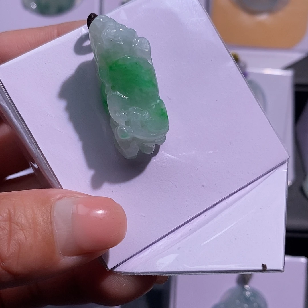 翡翠未镶嵌颈饰貔貅