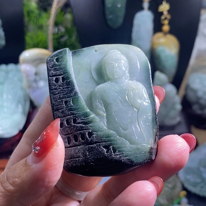 【闪购商品】颈饰未镶嵌翡翠阿咪