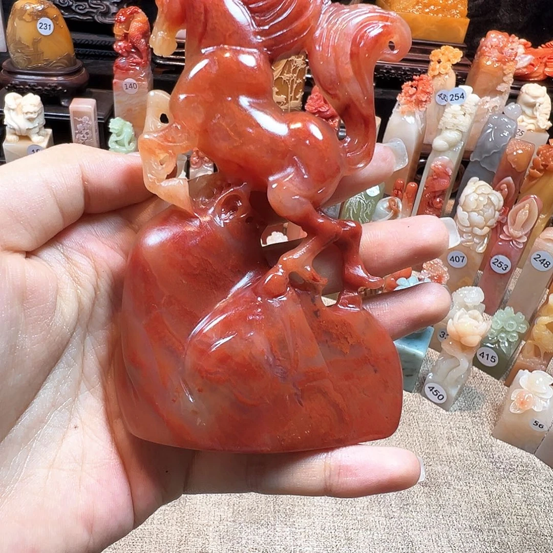 石***海寿山石印石寿山石雕刻