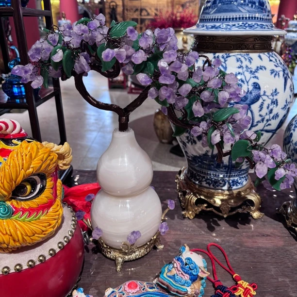 【618专属】中式玉石福禄葫芦紫气东来玄关摆件