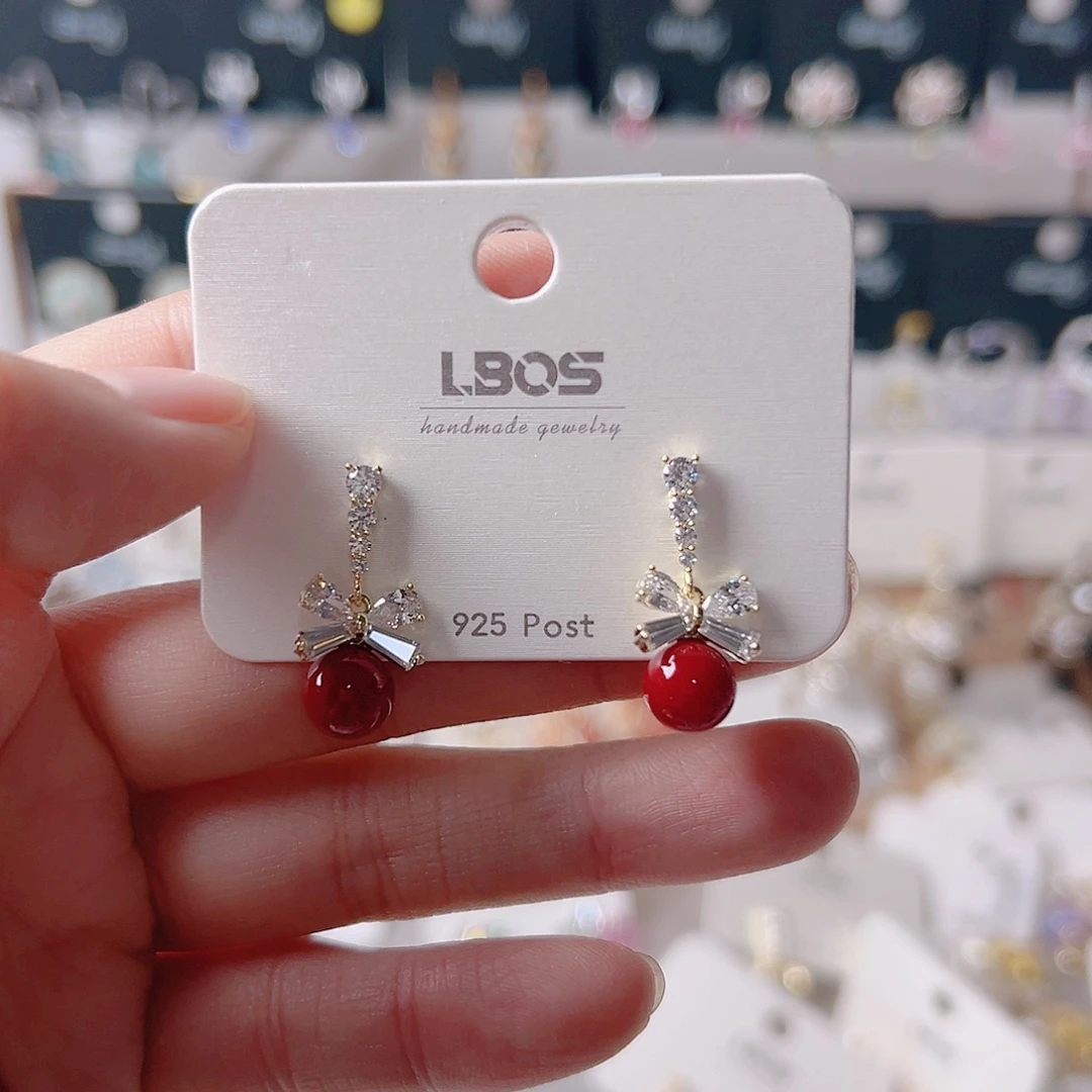 锆石纯铜合金耳环的