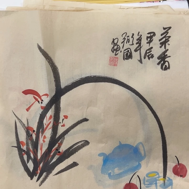 国画纯手绘字画宣纸