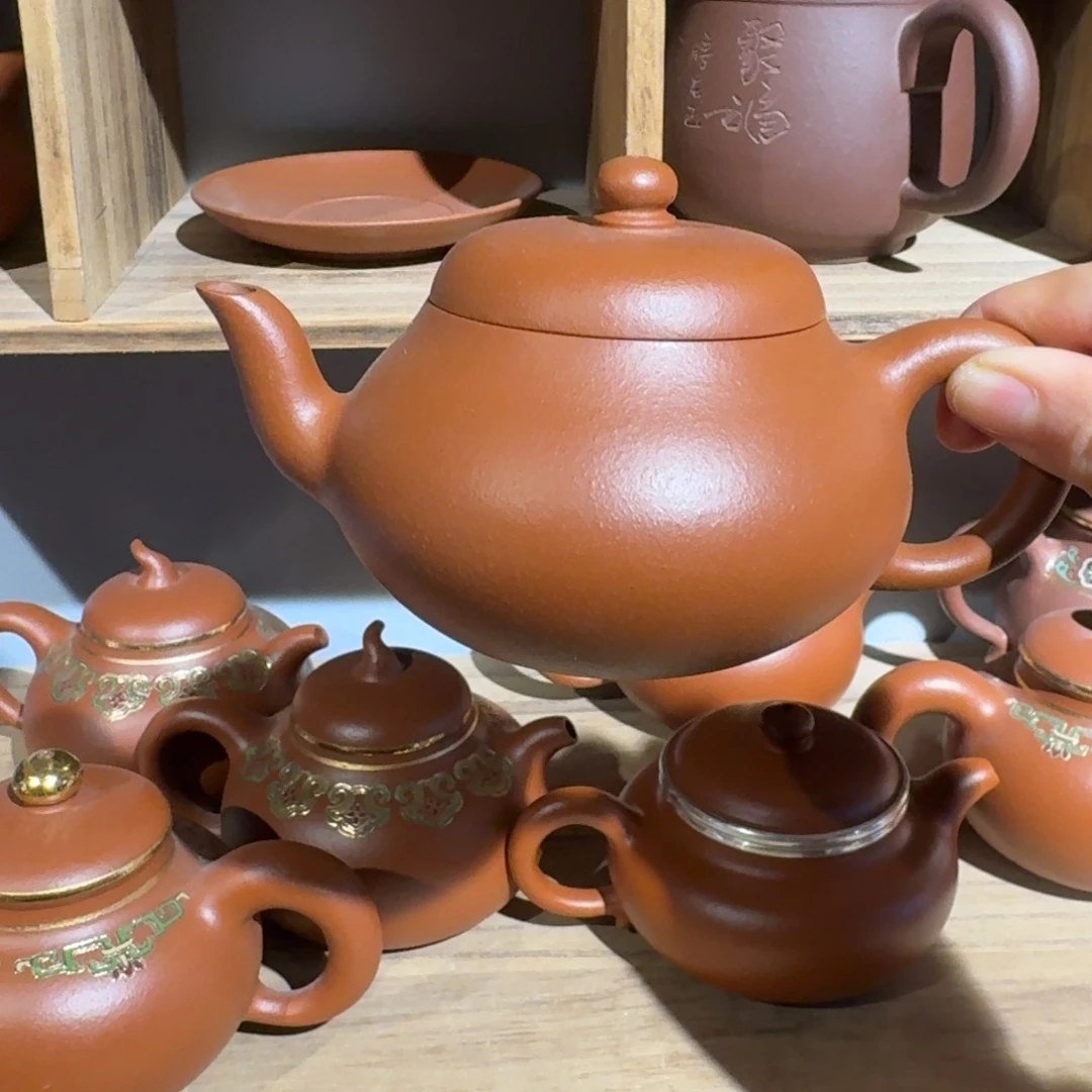 朱泥茶壶大瑕160毫升现货