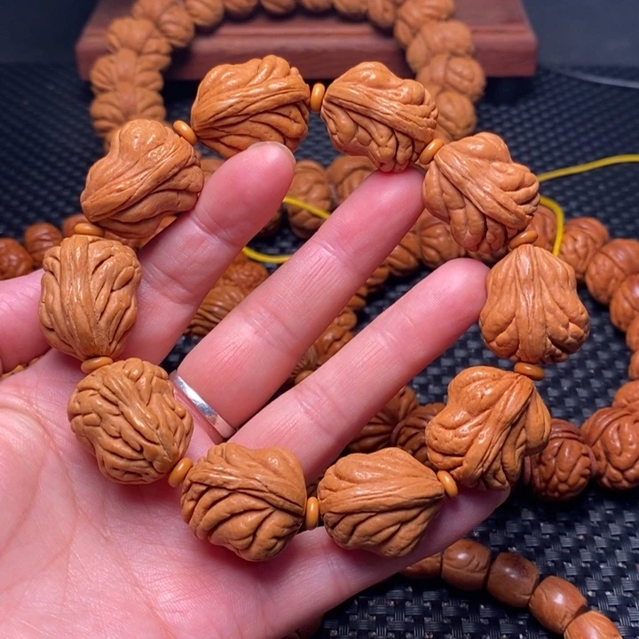 桃核手串龙纹桃核